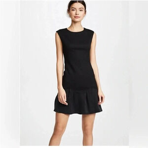Rebecca Taylor Stacy  black ruffle mini dress